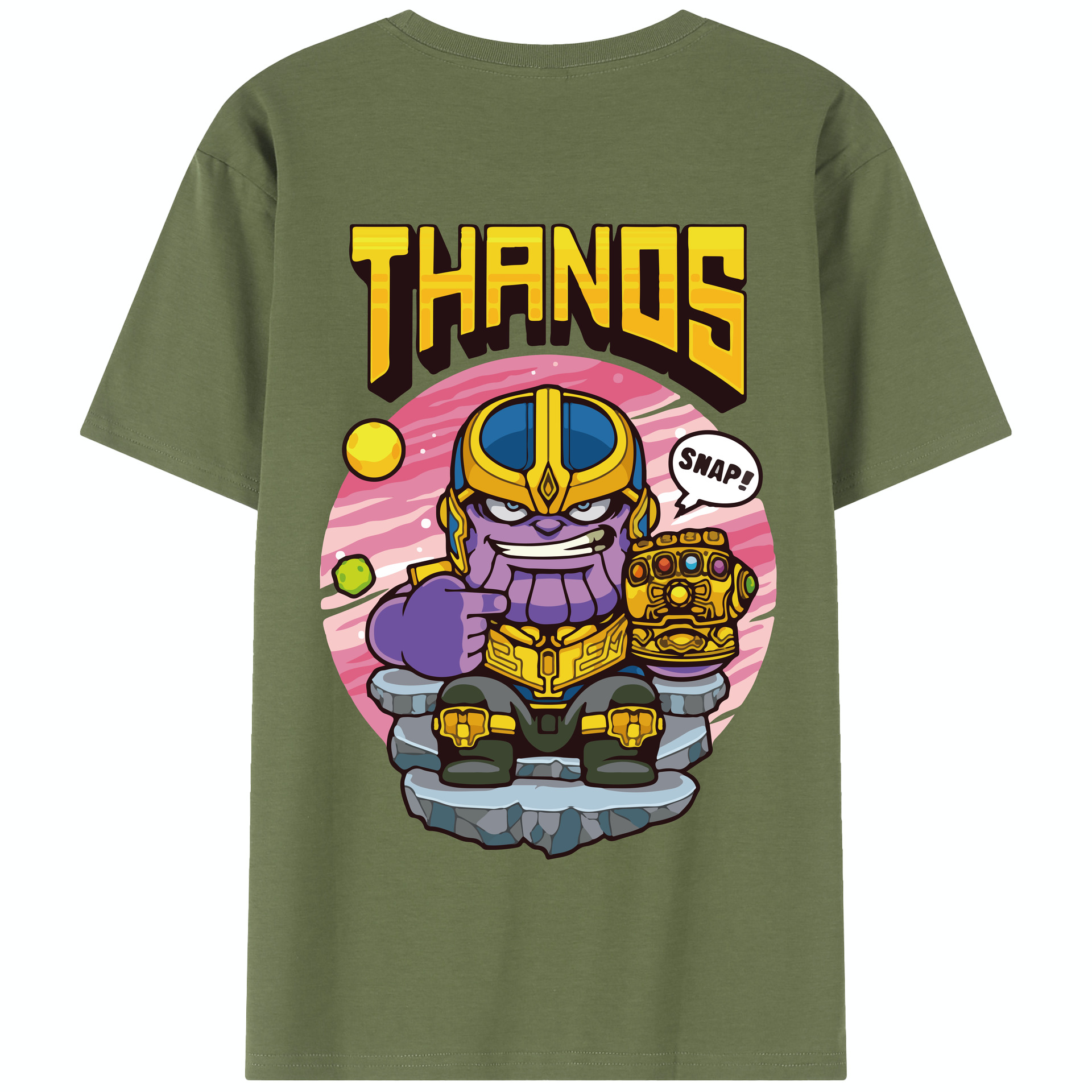 （画像用） アベンジャーズ The Avengers 綿100％半袖Tシャツ（背面プリント）